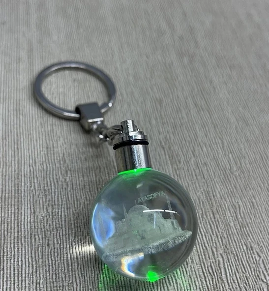 Ledli Ayasofya Tasarımı Kristal Anahtarlık Alk3803 ürün görseli 1