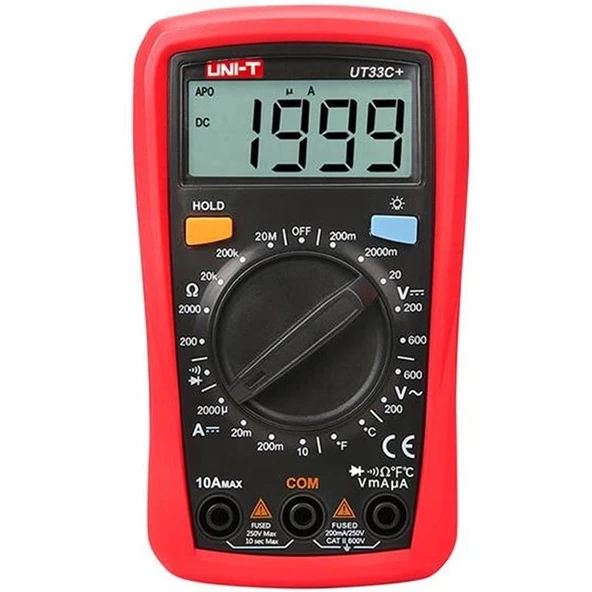 Uni-T UT-33C Dijital Multimetre Ölçü Aleti (Seri 2) ürün görseli 1