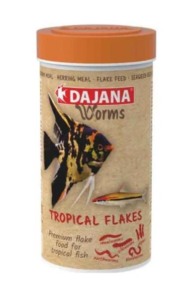 Dajana Worms Tropical Flakes 250 Ml 45 Gr SKT:11/2028 ürün görseli 1