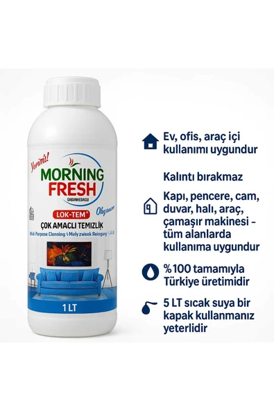 MORNİNG FRESH Lok-tem 1lt Çok Amaçlı Genel Temizleyici ( OKYANUS ) ürün görseli 1