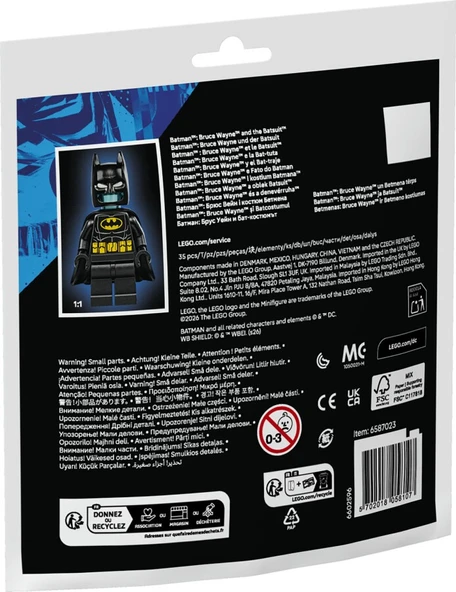 DC Batman Bruce Wayne ve Batsuit 30726 - Resim 3