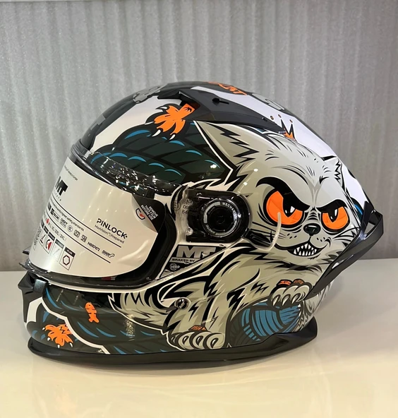 KASK MT BRAKER SV THE KING A7 PARLAK MAVİ ürün görseli 1