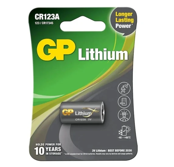 Gp Lithium Pil 3V Lityum CR123A ürün görseli 1