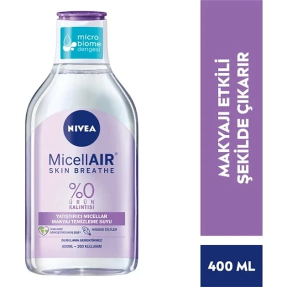 Nivea Micellair Hassas Ciltler Micellar Makyaj Temizleme Suyu 400 ML ürün görseli 1