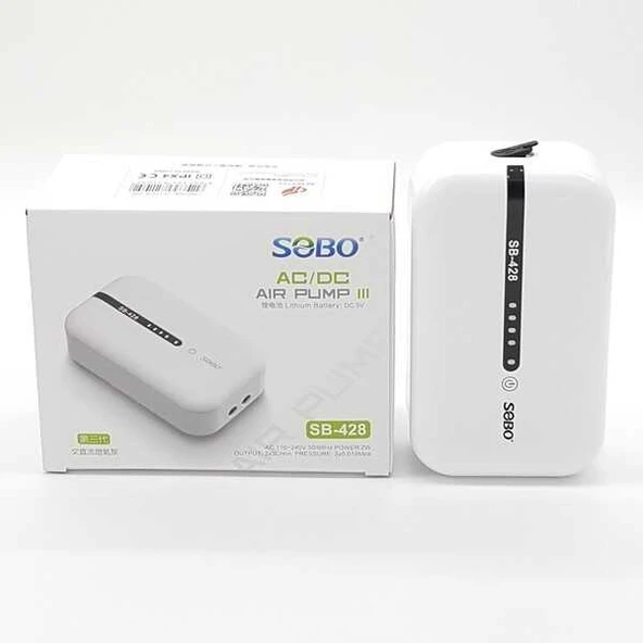 Sobo SB-428 Hava Motoru AC/DC 2 W 2 x 3 Lt/Min ürün görseli 1