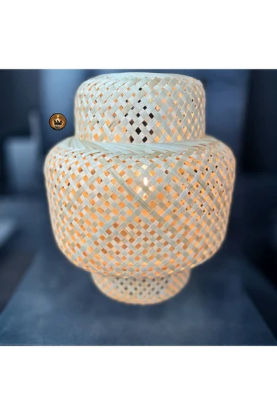 ışıksan aydınlatma Ibiza Bambu Avize Ada Esintisinin Canlılığı ÇAP:30CM ürün görseli 1