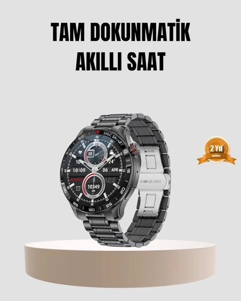 100mah Şarjlı Akıllı Saat – Mesaj Bildirimi, Müzik Kontrolü Ve Ergonomik Tasarım ürün görseli 1