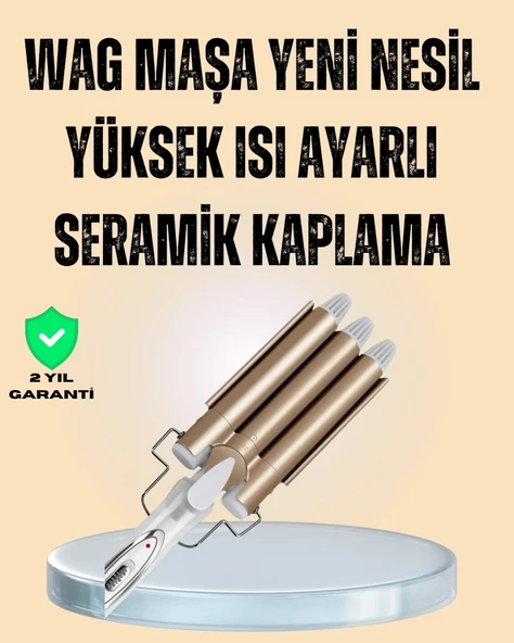 Ayarlanabilir Isılı Bukle Saç Maşası ürün görseli 1