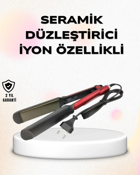 Profesyonel Titanyum Saç Düzleştirici – Ayarlanabilir Isı Ve Hızlı Isınma Özellikli ürün görseli 1
