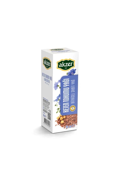 Akzer Keten Tohumu Yağı Soğuk Sıkım 50ml ürün görseli 1
