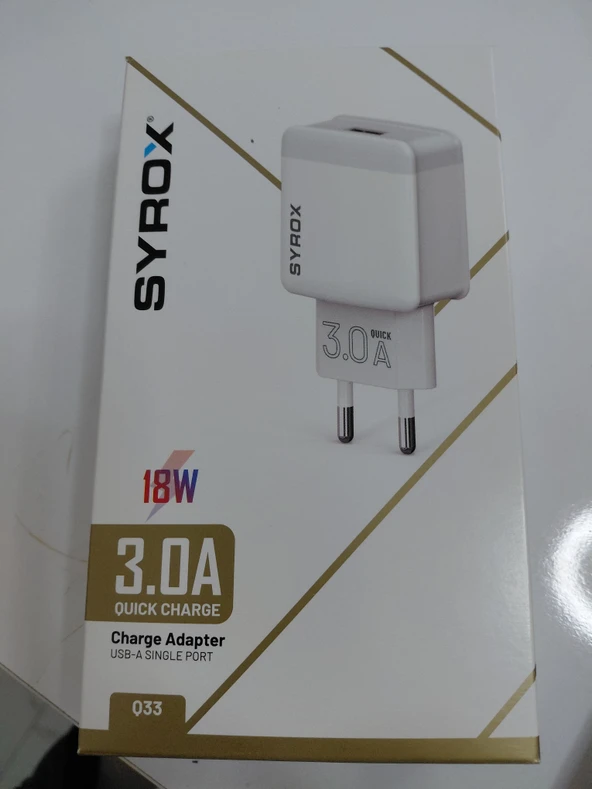 Şarj Adaptörü 18W 3.0A USB Port ürün görseli 1