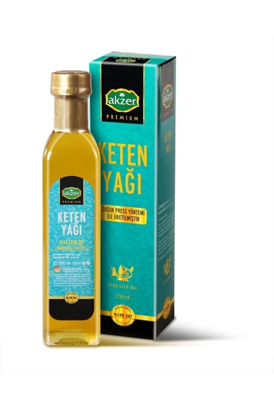 Akzer Keten Yağı 250 ml. ürün görseli 1