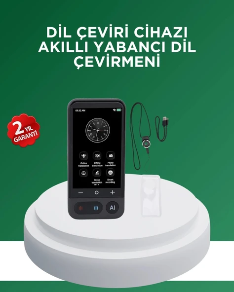 139 Dil Destekli Taşınabilir Sesli Çevirmen Cihazı ürün görseli 1