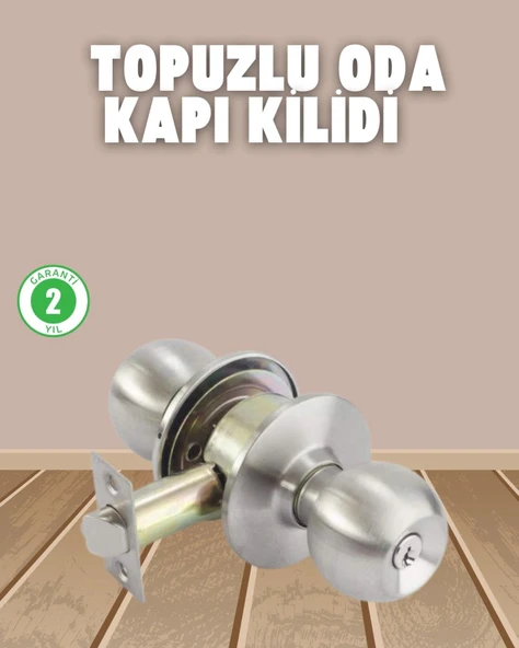 İç Ve Dış Mekan Uyumlu Giriş Tipi Topuzlu Kilit ürün görseli 1