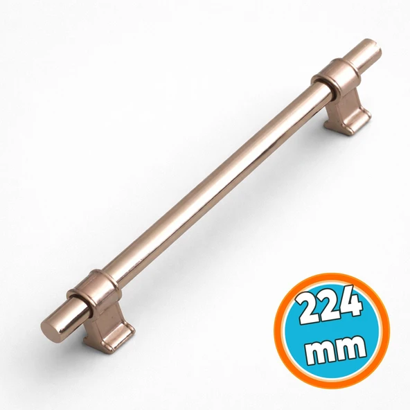 Mobilya Mutfak Çekmece Dolap Kapak Dolabı Kulpları Kulbu Kulpu Bronz Metal Kulp 224 mm-22.4 cm ürün görseli 1