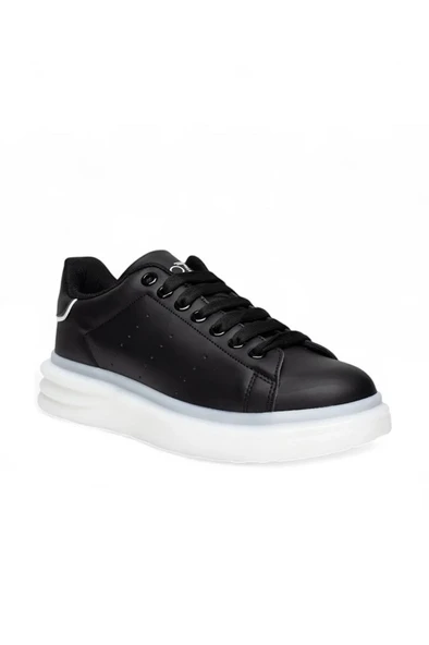 Best Of 628-26 Cilt Deri Anatomik Erkek Sneaker Siyah Beyaz ürün görseli 1
