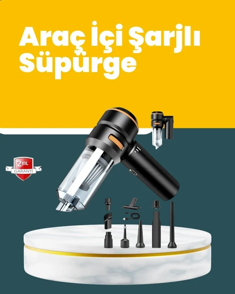 Araç İçi Derinlemesine Temizlik İçin Kompakt Ve Ergonomik El Süpürgesi ürün görseli 1