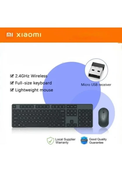 Xiaomi Kablosuz Klavye ve Fare Seti 3 Versiyon3 (WXJS03YM) 2.4ghz Soft Keycap Lightweight ürün görseli 1