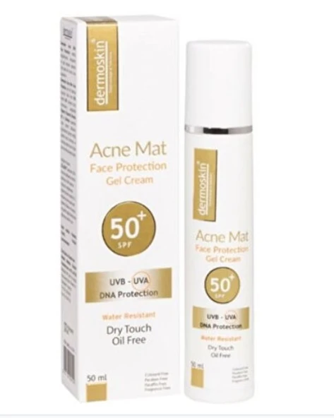 Dermoskin Acne Mat Spf50+ Güneş Koruyucu Jel Krem 50 ml-Eski Kutu ürün görseli 1