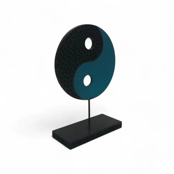 Ying Yang Mavi Siyah Ev Dekoru Küçük - Resim 2