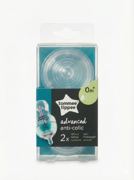 Tommee Tippee Advanced Anti-Colic Biberon Emziği 0 Ay+ Yavaş Akış 2’li ürün görseli 1
