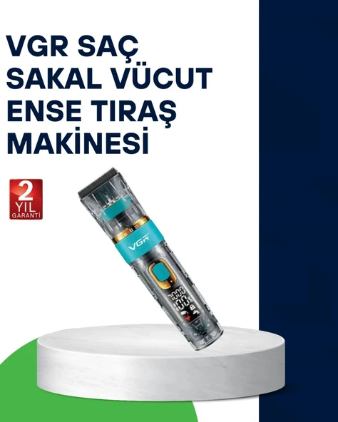 Vgr V-695 Profesyonel Saç Ve Sakal Kesme Makinesi Şarjlı Ve Kablolu Kullanım ürün görseli 1