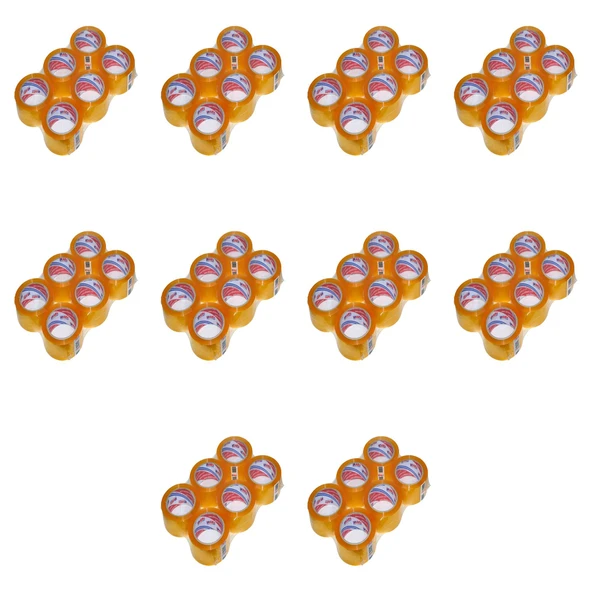 Alfa Bant Şeffaf Koli Bandı / 45 mm x 100 Metre / 6'lı 10 Paket - 60 Adet ürün görseli 1
