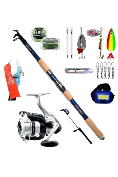 Piranha Ultimate 210cm 50-100gr Daiwa Strikeforce 2500 Turna Spin Olta Takımı Seti ürün görseli 1