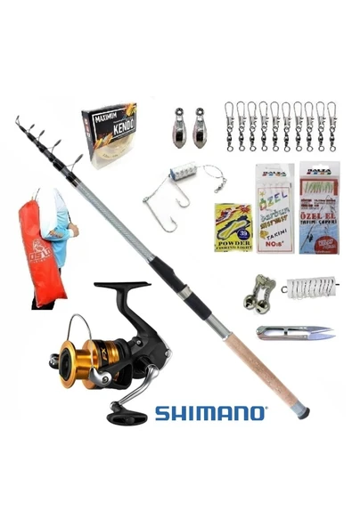 Fx4000 Remixon Carbo-X 300cm 60-120gr Kıyı Tele Spin Olta Takımı Seti ürün görseli 1