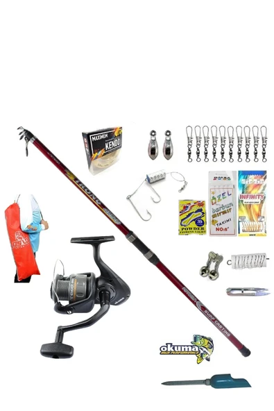 Revenger Rv-65 Remixon Strong Tele Surf 390cm 100-250gr Profesyonel Kıyı Olta Takımı Seti ürün görseli 1