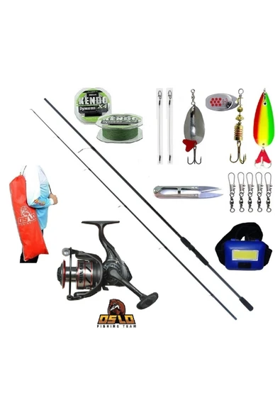 Shinari 4000 Remixon Double Black 210cm 20-40gr Turna Spin Olta Takımı Seti ürün görseli 1