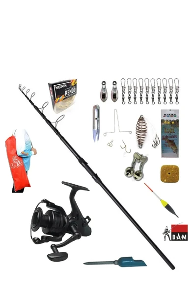 XT1 Tele 360cm 3.00lbs Quick Runshift 6000 FS Profesyonel Sazan Kıyı Olta Takımı Seti ürün görseli 1