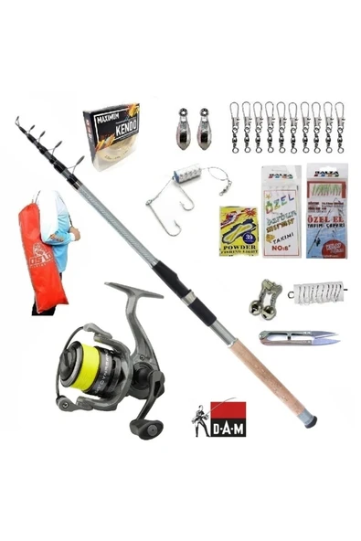 Dynabraid 4 4000S FD Remixon Carbo-X 300cm 60-120gr Kıyı Tele Spin Olta Takımı Seti ürün görseli 1