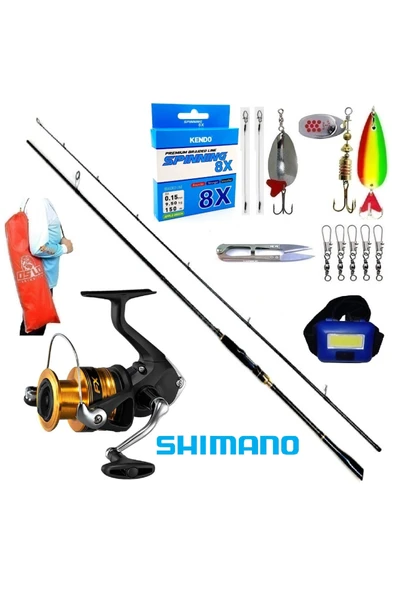 Shimano Fx 3000 244cm 6-32gr Zen Pro Karbon Turna Spin Olta Takımı Seti ürün görseli 1