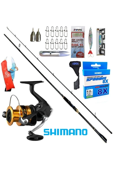 Shimano Fx 4000 274cm 8-42gr Zen Pro Karbon Spin Olta Takımı Seti ürün görseli 1