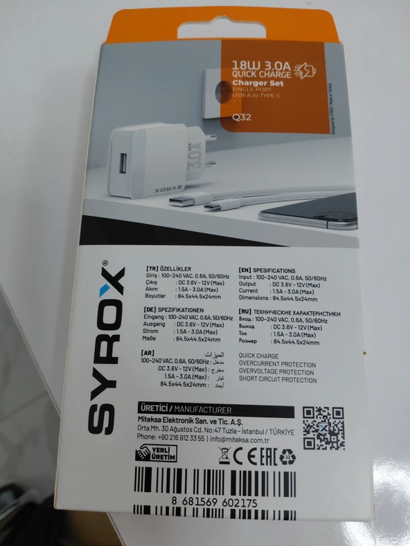 18W 3.0A Type-C Hızlı Şarj Adaptörü - Resim 2