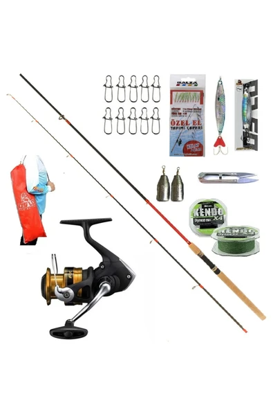 Shimano Fx4000 270cm 10-35gr Remixon Red Zoom Karbon Spin Olta Takımı Seti ürün görseli 1