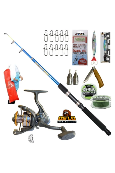 Dado 1000 Dolphin 210cm 50-150gr Tele Spin Olta Takımı Seti ürün görseli 1