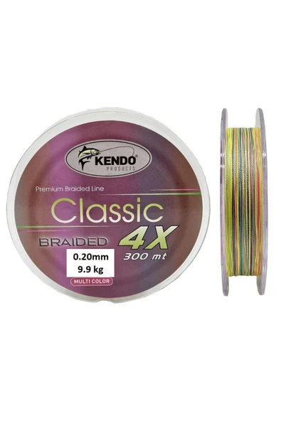 Classic 4x 0.20mm 300m Multicolor Örgü Ip Misina ürün görseli 1