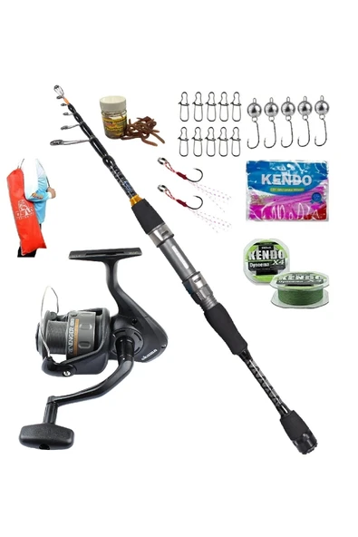 Okuma Revenger Rv-25 2.05mt 0,5-7gr Ryuji Rock Fish Teleskopik Lrf Olta Takımı Seti ürün görseli 1
