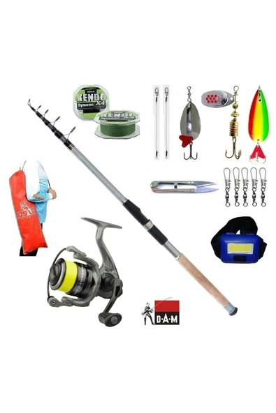 Dynabraid 4 4000S FD Remixon Carbo-X 300cm 60-120gr Turna Tele Spin Olta Takımı Seti ürün görseli 1
