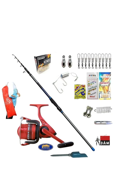 Xt1 Tele 360cm 3.00lbs Lineaeffe Ocean Master 50 Profesyonel Kıyı Olta Takımı Seti ürün görseli 1