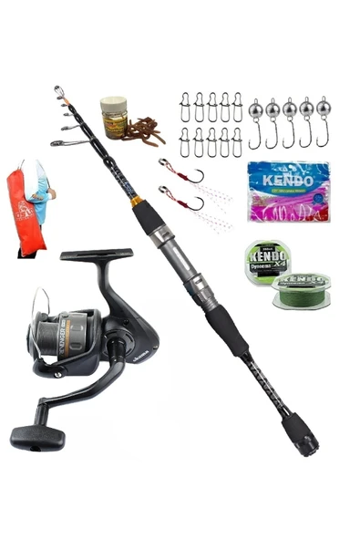 Okuma Revenger Rv-25 2.28mt 0,5-10gr Ryuji Rock Fish Teleskopik Lrf Olta Takımı Seti ürün görseli 1