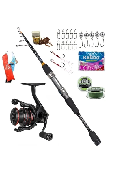 Okuma Ceymar HD CHD-1000A 2.28mt 0,5-10gr Ryuji Rock Fish Teleskopik Lrf Olta Takımı Seti ürün görseli 1