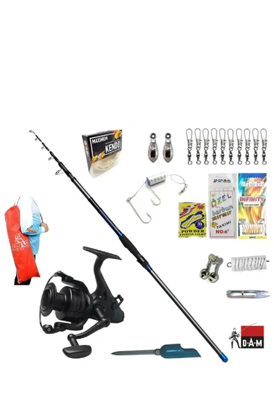 Xt1 Tele 360cm 3.00lbs Quick Runshift 6000 Fs Profesyonel Kıyı Olta Takımı Seti ürün görseli 1