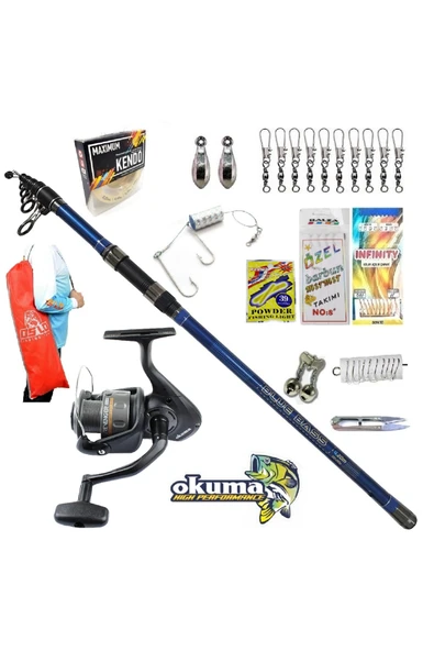 Revenger Rv-65 Kendo Blue Bass 420cm 100-250gr Profesyonel Surf Kıyı Olta Takımı Seti ürün görseli 1