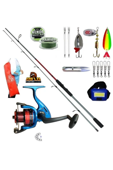 Remixon Double Black 270cm 20-40gr Oslo 3000 Turna Spin Olta Takımı Seti ürün görseli 1