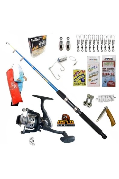 2000 Dolphin 210cm 50-150gr Kıyı Tele Spin Olta Takımı Seti ürün görseli 1