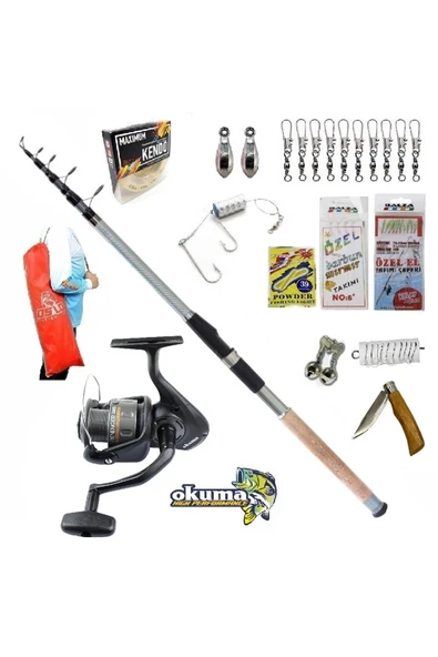 Revenger Rv-40 Remixon Carbo-X 300cm 60-120gr Kıyı Tele Spin Olta Takımı Seti ürün görseli 1