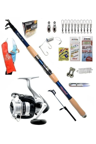 Piranha Ultimate 210cm 50-100gr Daiwa Strikeforce 2500 Kıyı Spin Olta Takımı Seti ürün görseli 1